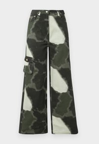 ENYA  - Jean boyfriend - tie dye green