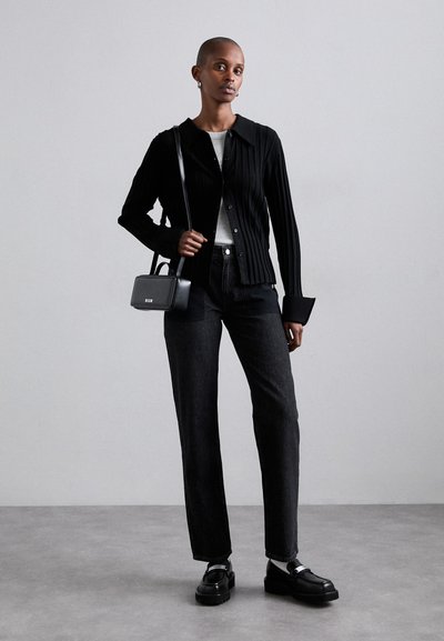 Filippa K CONTRAST POCKET STRAIGHT - Džinsi ar taisnām starām - black