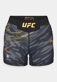 UFC FUSION AUTHENTIC FIGHT NIGHT WOMENS VALE TUDO SHORT SHORT FIT CHAMPION - Sportske kratke hlače - black/gold
