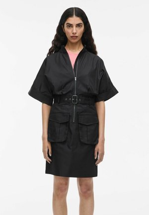 MINI KURZARM - Robe chemise - meteorite