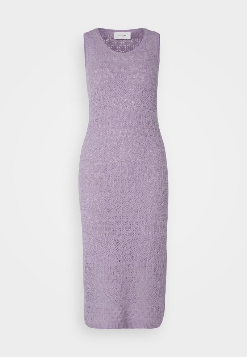 coach purple dress Cross Neck Satin Mini Dress