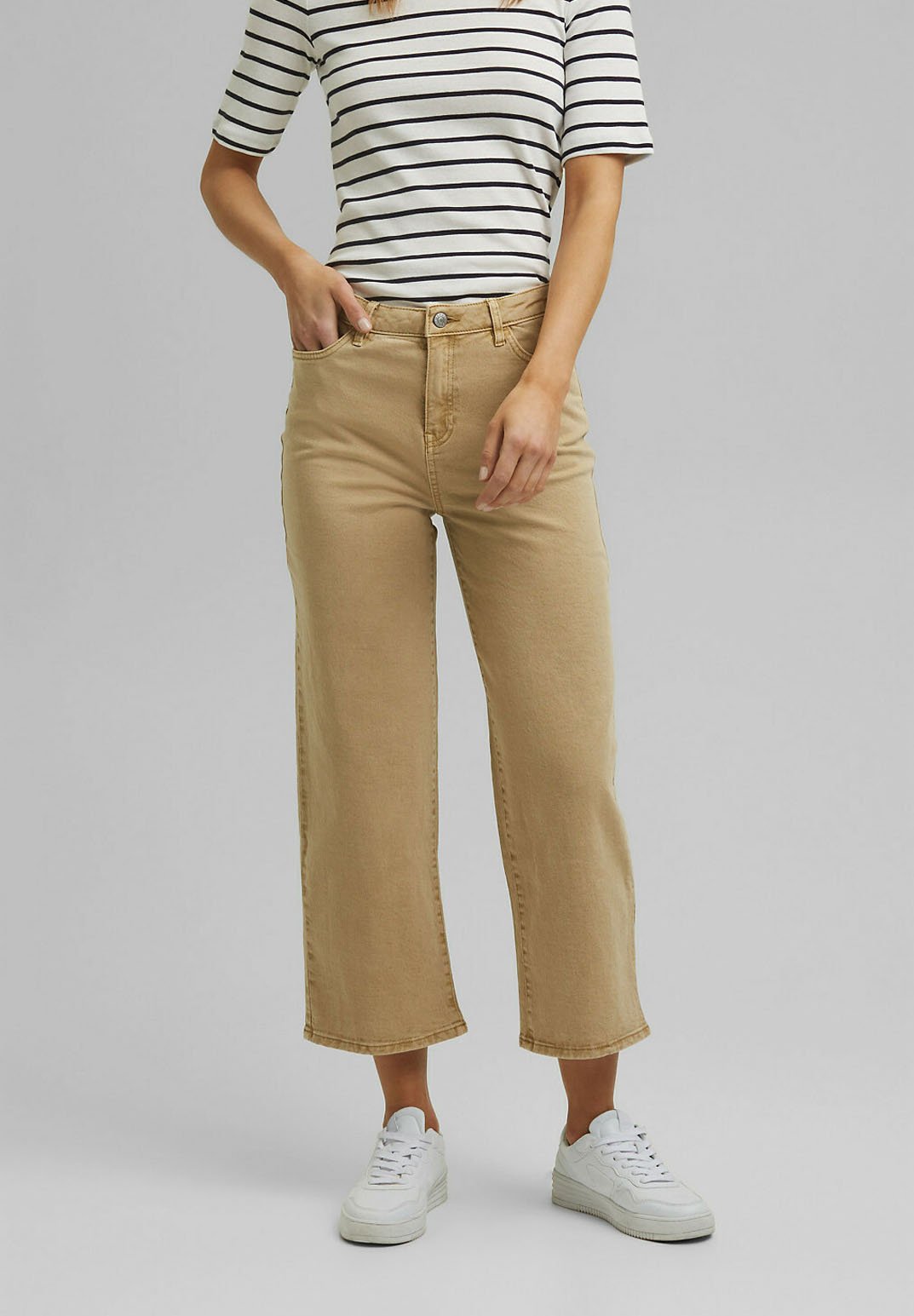 Esprit WIDE LEG - Jeans baggy - sand/sabbia - Zalando.it