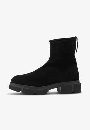 Platform ankle boots - schwarz