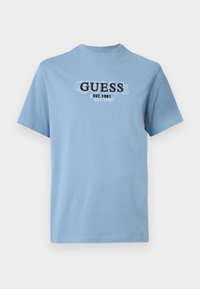 SMALL LOGO TEE - Camiseta estampada - parisian roof blue