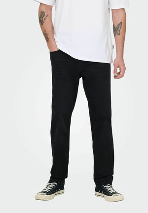 NORMAL GESCHNITTEN ONSWEFT  - Straight leg jeans - black denim