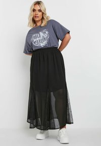 Yours Clothing Maxirock - black