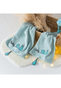 Milk and Moo 2ER SET  - Bath towel - blue