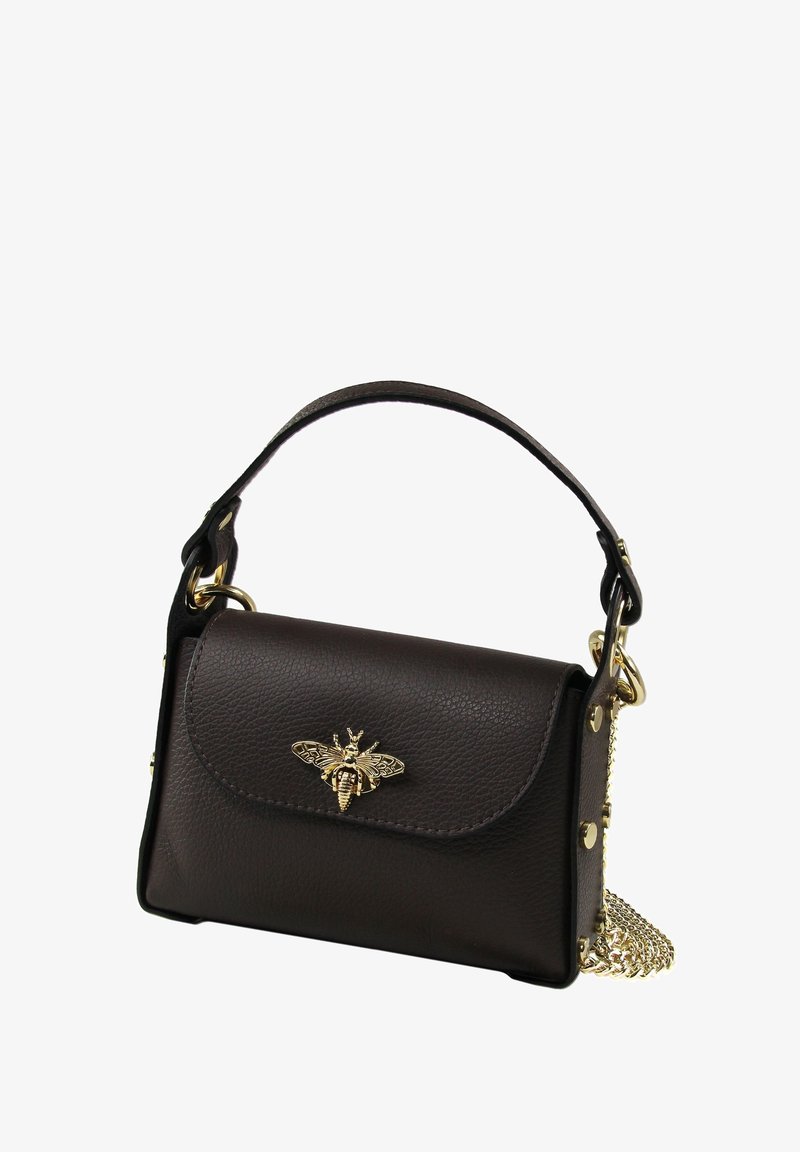 DrachenLeder UMHÄNGE - Handtasche - dunkelbraun