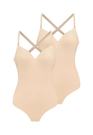 2-PACK - Lingerie sculptante - beige