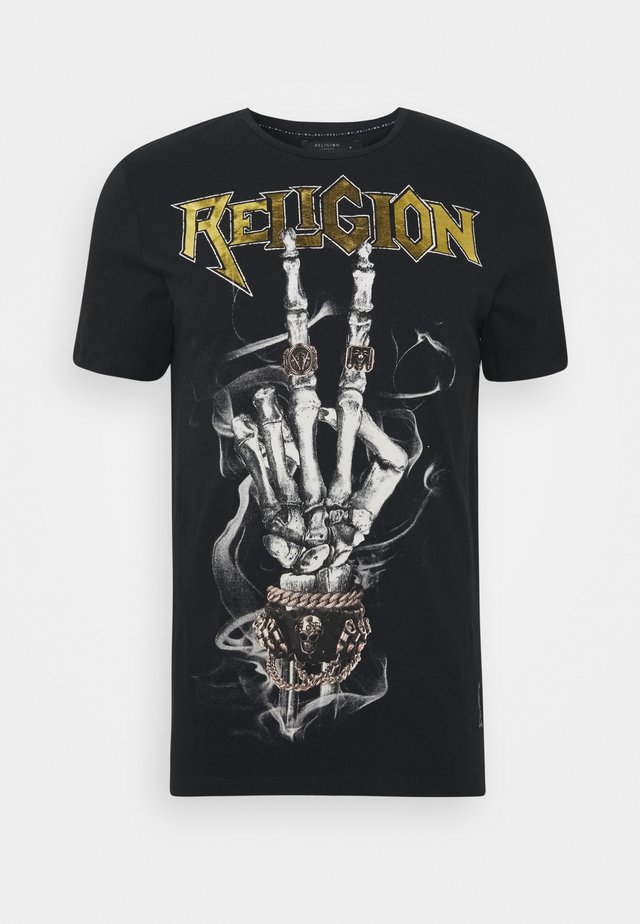 PEACE SKELETON TEE - T-shirt con stampa - black