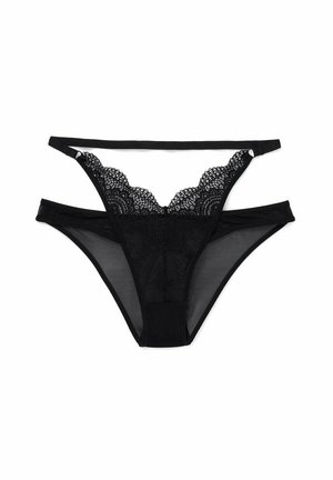 Adore Me KAIA CHEEKY PLUS PANTY JET BLACK - Slip - jet black