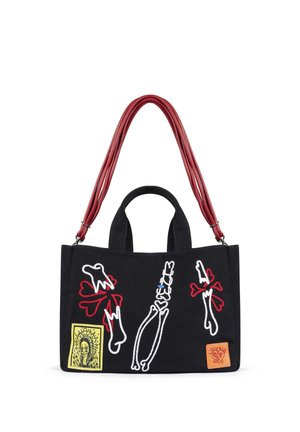 CONTRAST EMBROIDERED - Borsa a mano - black