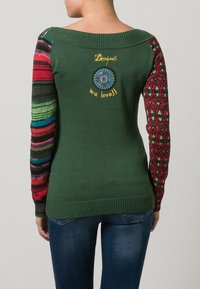 Desigual Stickad tröja - green