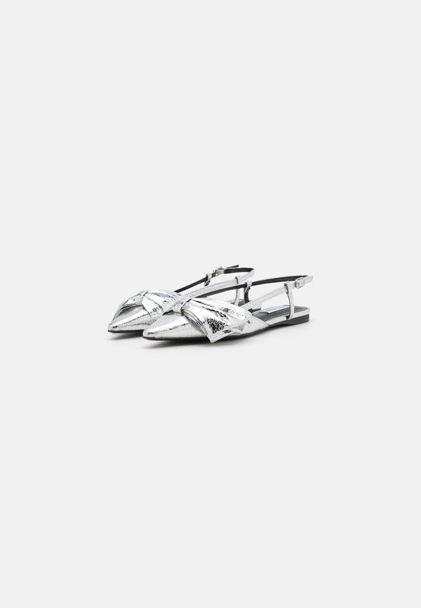 DAZZLED - Slingback ballet pumps - silver4
