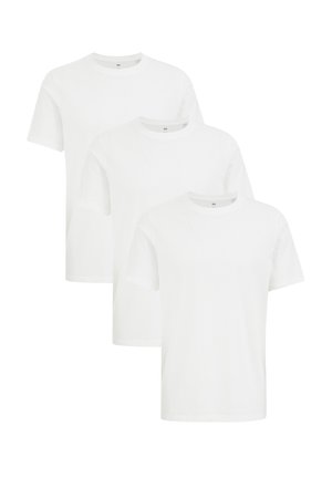 WE Fashion 3-PACK - T-shirt - bas - white