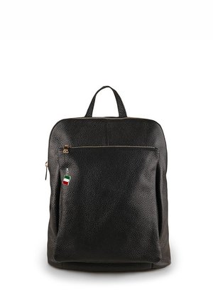 DrachenLeder Rucksack - schwarz