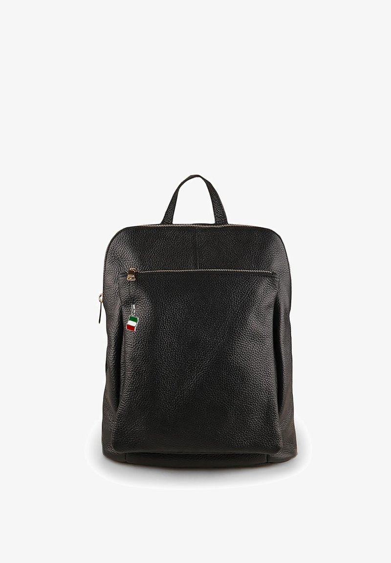 DrachenLeder Rucksack - schwarz