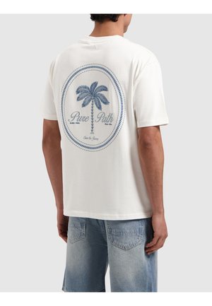 LOOSE FIT CREWNECK - Print T-shirt - off white