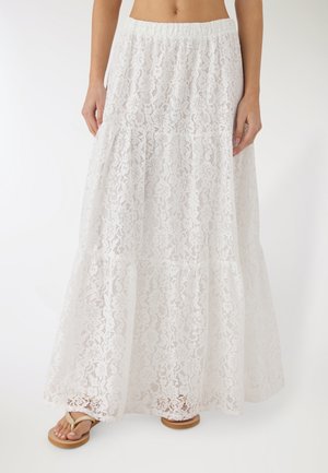 LUNGA - Gonna lunga - bianco lana