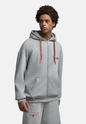 Saē, SWEATSHIRT NAGA GREY MEL HOMME - Sweat zippé - gris