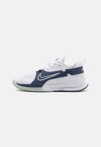 Unselected, white/light silver/midnight navy