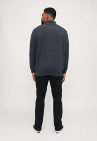 Jack & Jones JJEBASIC ROLL NECK  - Vesta - dark grey melange