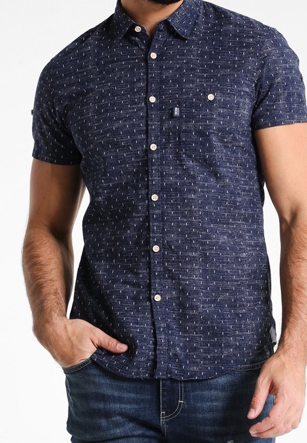 TOM TAILOR DENIM Skjorta - dark blue