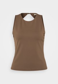 SL MORA CUT OUT BACK - Bluse - general brown