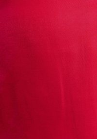 Tessuto rosso con una consistenza liscia e una leggera lucentezza, caratterizzato da un colore uniforme senza motivi o cuciture visibili.
