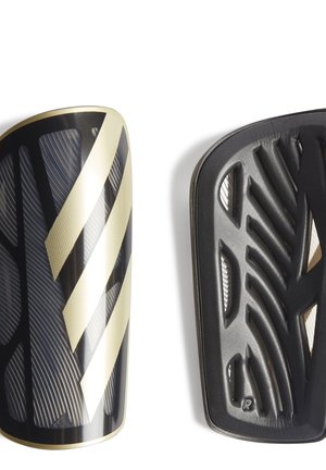 Shin pads - black   gold metallic   white