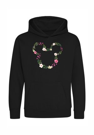 MICKEY & FRIENDS FLORAL - Sweat à capuche - black
