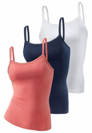 Body - weiß + apricot + marine