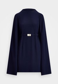 BELTED CAPE GEORGETTE COCKTAIL DRESS - Cocktail dress / Party dress - lighthouse navy