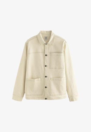 REGULAR FIT - CHORE STYLE - Džinsa auduma jaka - ecru