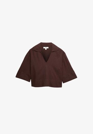 Marks & Spencer, COLLARED POPOVER - Bluse - peat