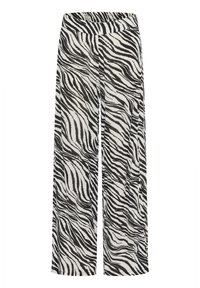 PRINTED - Auduma bikses - black chalk animal