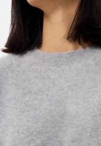 CASH-MERE RUNDHALS  - Strickpullover - hellgrau