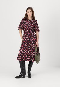 kate spade new york FALL POPPIES MATINEE DRESS - Koktel haljina / svečana haljina - black