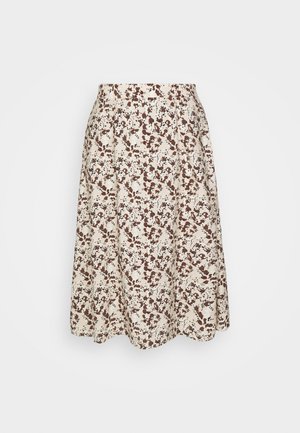 Object Curve OBJLEONORA MIDI SKIRT - A-snit nederdel - sandshell/splash aop