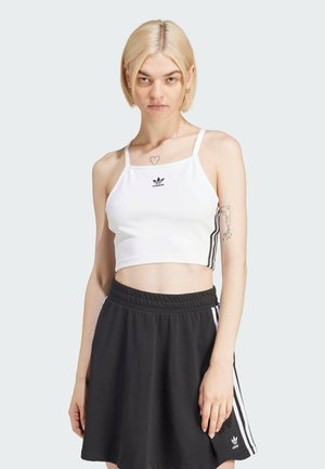 ADICOLOR 3-STRIPES CROP LONG-SLEEVE - Linne - white