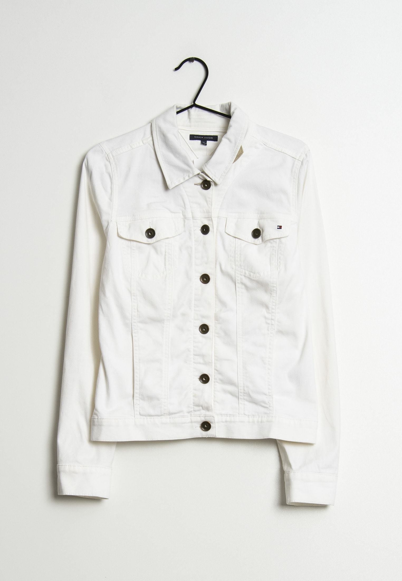 tommy hilfiger white denim jacket