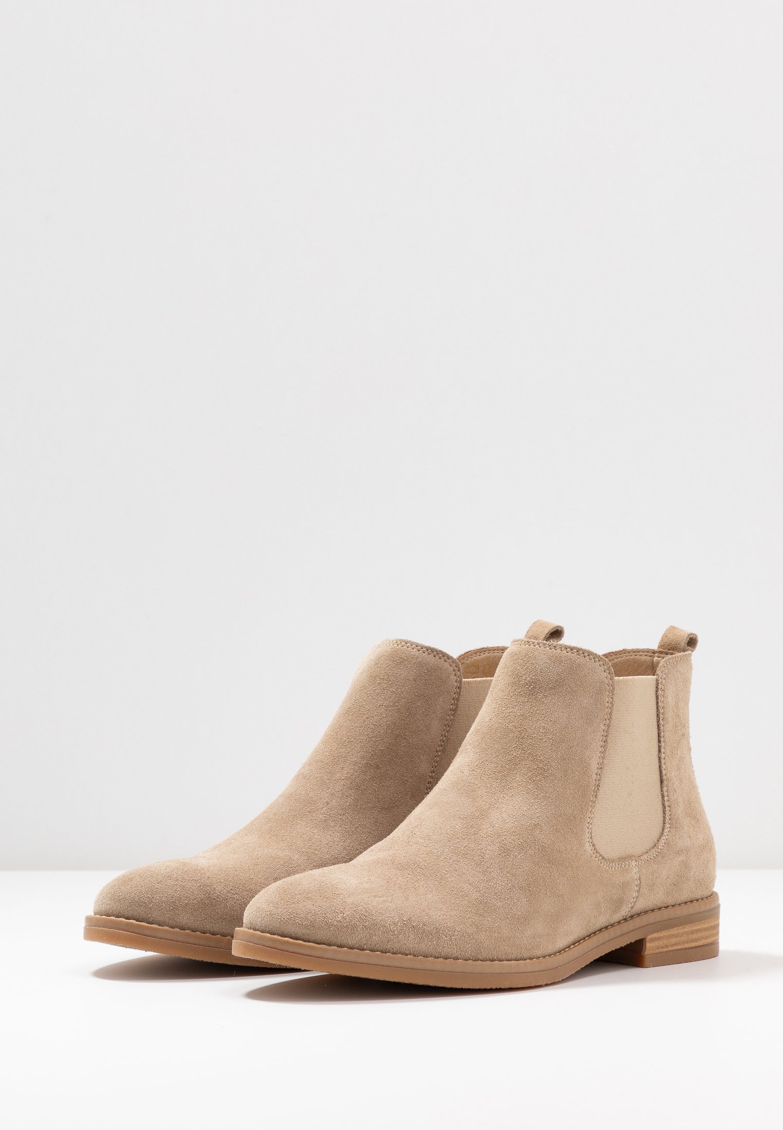 Anna Field LEATHER - Boots à talons - beige - ZALANDO.FR