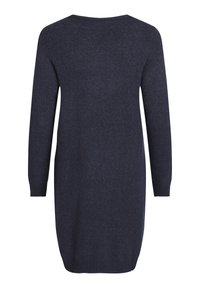 VILA VIRIL DRESS - Vestido de malha - total eclipse melange