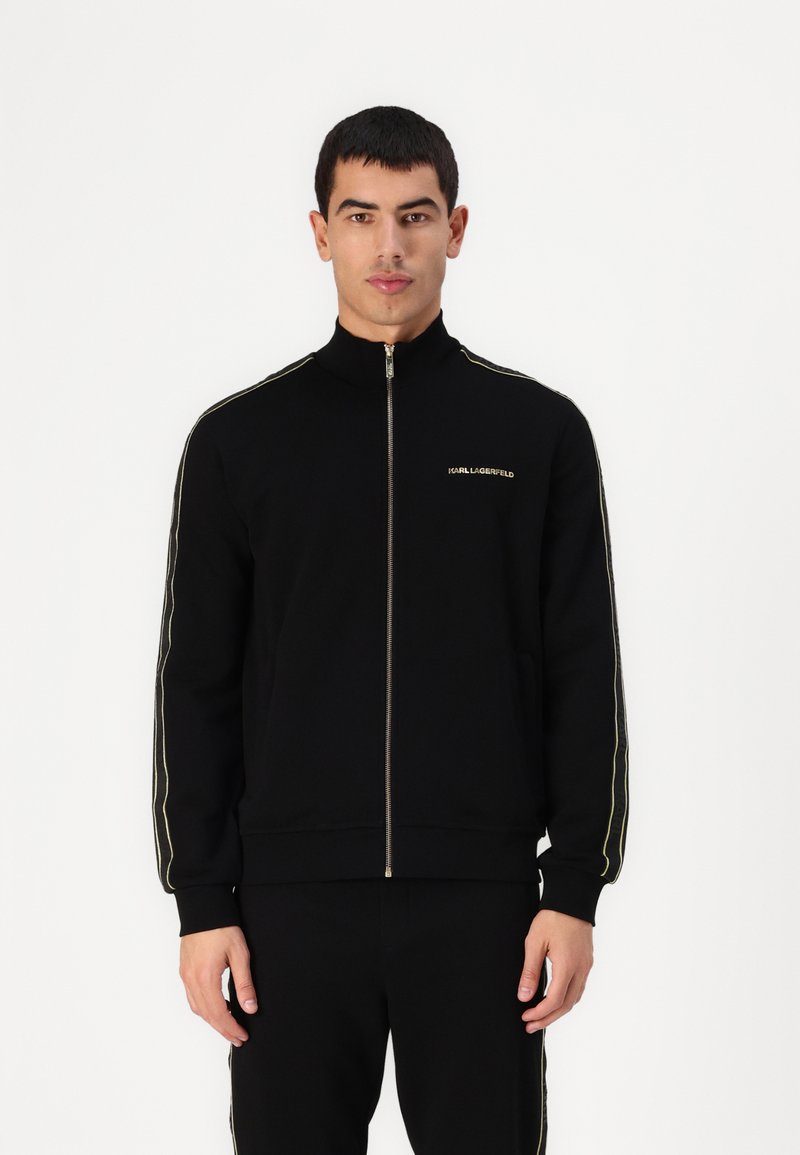 KARL LAGERFELD Felpa con zip - black