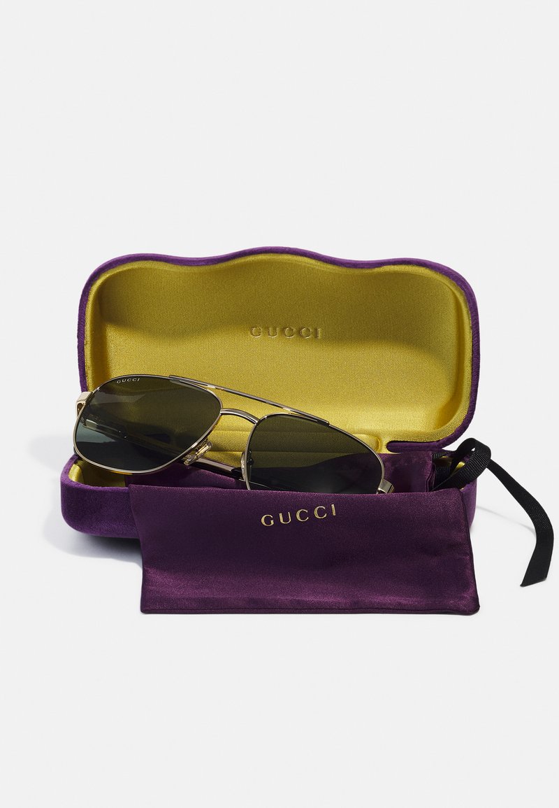 Gucci UNISEX - Sunglasses - gold-coloured/grey/gold-coloured  display picture 3