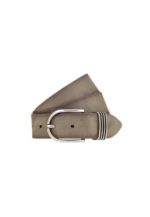 35 MM MIT SCHLIESSE UND METALLSCHLAUFE IN POLIERTEM SILBER - Bälte - taupe