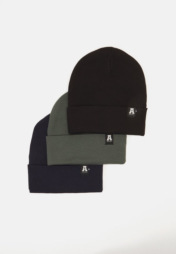 BEANIE BASIC FOLD UP UNISEX 3 PACK - Beanie