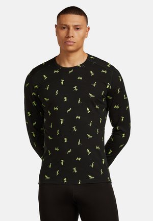 MER 200 LS CREWE SNOW DAY AOP - Camiseta de manga larga - black peridot aop