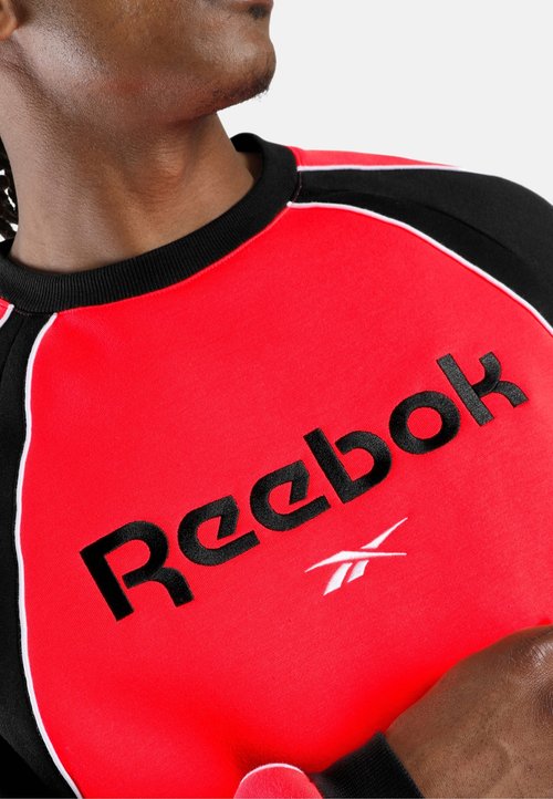 Reebok SIDEWINDER FOOTBALL CREWNECK SWEATSHIRT-RED. - Sweatshirt - neon cherry black white — foto 3