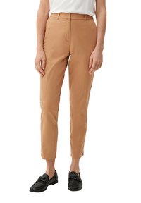 s.Oliver BLACK LABEL SLIM MIT BUNDFALTE - Chino - sandstein